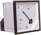 Analoges Amperemeter 72x72 N IP50 BB17 +/-150A/+-60mV Arbeitsposition C3 K=90 st. frei…