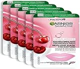Garnier 5 Stück Stoffmaske für Lippen und feuchtigkeitsspendende Formel mit Kirsche und…
