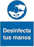 Desinfecta tus manos Schild
