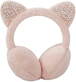 RUIXIA Kinder Ohrenschützer Flauschig Süße Katzenohren Design Winer Warm Ohrenwärmer…