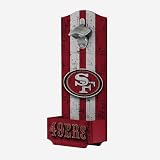 FOCO San Francisco 49ers NFL Flaschenöffnerschild aus Holz