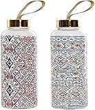 Dkd Home Decor Trinkflasche aus Borosilikatglas