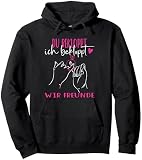 Du Bekloppt Ich Bekloppt Wir Freunde BFF Beste Freundin BFFs Pullover Hoodie