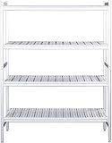 Saro Alu- Regalboden mit Kunstoffrosten 373x620mm