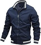 Hotgreenpepper Freizeitjacke Herren HüBsche FrüHlings- Und Herbstsport-Normallackjacke…