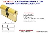 Avl Europrofil-Zylinder Messing Serreta 35 x 35 R15