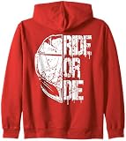 Supersportler Ride or die Motorrad Helm Kapuzenjacke