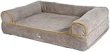 HKM ANAM Cara Hundesofa Taupe/Goldgelb S