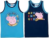 United Labels Peppa Wutz Unterhemd für Jungen Kinder Tank Top Hemdchen Unterwäsche Blau