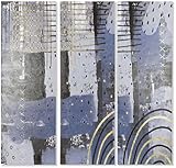 DKD Home Decor Bild in Blau und Schwarz