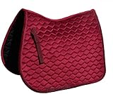 Rhinegold Velvet Hexagon GP Schabracke Full-Bordeaux