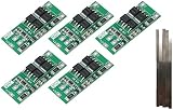 TECNOIOT 5 Stück 2S 20A 7,4 V 8,4 V Batterieschutzplatine BMS Balance Version