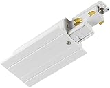 SLV Endeinspeiser für S-TRACK 3-Phasen-Einbauschiene/Erde links