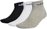 adidas Unisex Kids Think Linear Ankle Socks 3 Pairs