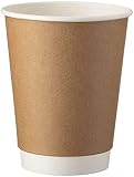 Intertan Q530014KR Doppelwandiger Kraftpapier Trinkbecher