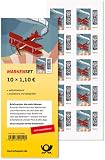 10 Briefmarken Deutsche Post 1,10 EUR Kompaktbrief inkl. 10 Umschläge DIN LANG