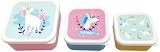 Set of 3 Lunch Box S/M/L Unicorn Magic