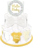 amscan Diaper Cake Decoration Set Hello Baby 4 Teile