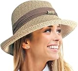 TOSKATOK® Damen-Einstellbarer Sommer-Sonnenhut Mode Faltbarer Roll-Brim Trilby-Bowler