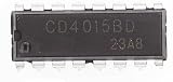 10 Stück CD4015 Logische Gatter DIP-14