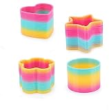 Rainbow Spiral Springs,4PCS Magic Slinky Rainbow