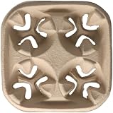 Bagasse-Tablett Becherhalter mit 4 Hohlräumen