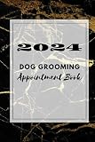 Pet Grooming Appointment Book 2024