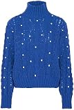 Nascita Women’s Damen Rollkragenpullover mit Langen Ärmeln und Perlenverzierung…