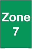 Zone 7 Schild – 200 x 300 mm