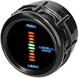 MOCNT Auto Luft Kraftstoff Verhältnisanzeige 2" 52mm Air Fuel Ratio Anzeige Blau Licht…
