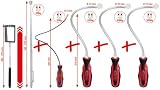 KS Tools 550.1090 Flexibler und Teleskop-Magnethalter und Inspektionsspiegel-Satz
