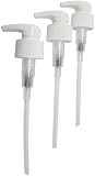 3 x weiße 1ml-Dosierpumpen in Lebensmittel- und Kosmetikqualität für 100-500ml…