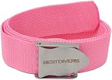 Best divers Sub Herrengürtel Fuchsia Schnalle Edelstahl