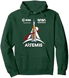 NASA Artemis SLS Mission ESA und Worm Logo Pullover Hoodie