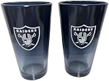 Las Vegas Raiders NFL Pint Gläser Glas Set 2er-Set 475 ml