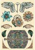 Stamperia - Coloured Wooden Shapes for Scrapbooks
