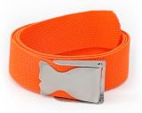 BestDivers Gürtel Orange Schnalle Edelstahl Wal Sub Herren