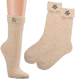 krautwear Herren Damen Kinder Trachtensocken Im Landhaus-Stil Mit Edelweiß-Pin Mit…