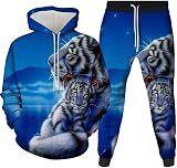 3D gedruckte Freizeitsportanzug Männer und Frauen Kapuzenpullover Sanitärhosen…