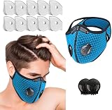 JewelryWe Gesichtsmaske Mundschutz mit Filter Ventil