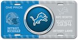 FANMATS 43257 Detroit Lions geprägtes Metall-Kennzeichen