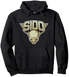 SIDO Unisex-Erwachsene Schädel-Design Klassisch Schwarz Small Hoodie