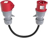 Aiskooc 16A Stecker auf 16A Kupplung CEE Verlängerungskabel