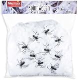 feiermeier Halloween Spinnweben 100g mit 10 Spinnen