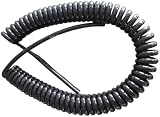 Schwarze geschweifte Schlauchverlängerung 2 x 0,75 mm