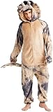 Loiahoer Unisex Erwachsene Triceratops Onesie Kostüm Pyjama Tie-dye Dinosaurier Karneval…
