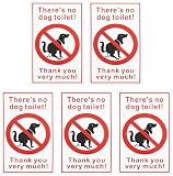 ECSiNG 5 Stück Toilettenaufkleber In Englischer Version mit der Aufschrift "There No…