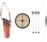 Holzspielerei - Kinderbogen Set 120 cm mit Holz-Zielscheibe rund