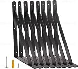 Schwerlastwinkel 8 Stück I 300 x 500 mm I Schwerlastkonsole REGALTRÄGER mit SCHRAUBEN I…