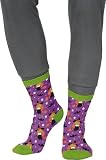 FIESTAS GUIRCA | Halloween Socken mit Hexen aus 100% Baumwolle Größe